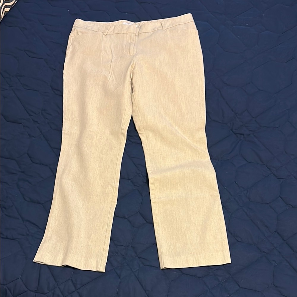 Cream Trousers with great stretch
